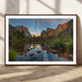 55893831-MGC-FP-36x24_Walnut-Yosemite Valley Wall Art Canvas Print, Framed El Capitan Art Picture Print, Sierra Landspace Perfect Rustic Nature Decor Artwork