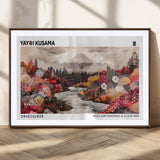 32352074-MGC-FP-36x24_Walnut-Japanese Landscape Wall Art – Mount Fuji River Canvas Print, Modern Asian Inspired Nature Decor for Living Room, Bedroom, Office