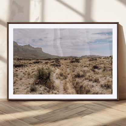 20681831-MGC-FP-36x24_Walnut-Desert Landscape Wall Art – Southwestern Mountain Canvas Print, Rustic Western Nature Photography Decor for Living Room, Office,