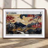 28945903-MGC-FP-36x24_Walnut-Japanese Wall Art – Mount Fuji Canvas Print with Cherry Blossoms and Golden Wave Motifs, Traditional Asian Inspired Artwork for