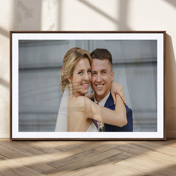 CSTM6030-MGC-FP-36x24_Walnut-Custom Canvas Wall Art – Personalized Photo Print for Wedding, Anniversary or Gift, Ready to Hang Canvas for Home Decor