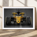 62882-MGC-FP-36x24_Natural-Renault F1 Racing Car Print - High-Performance Formula 1 Motorsport Wall Art, Perfect Gift for Racing Fans and Car Enthusiasts