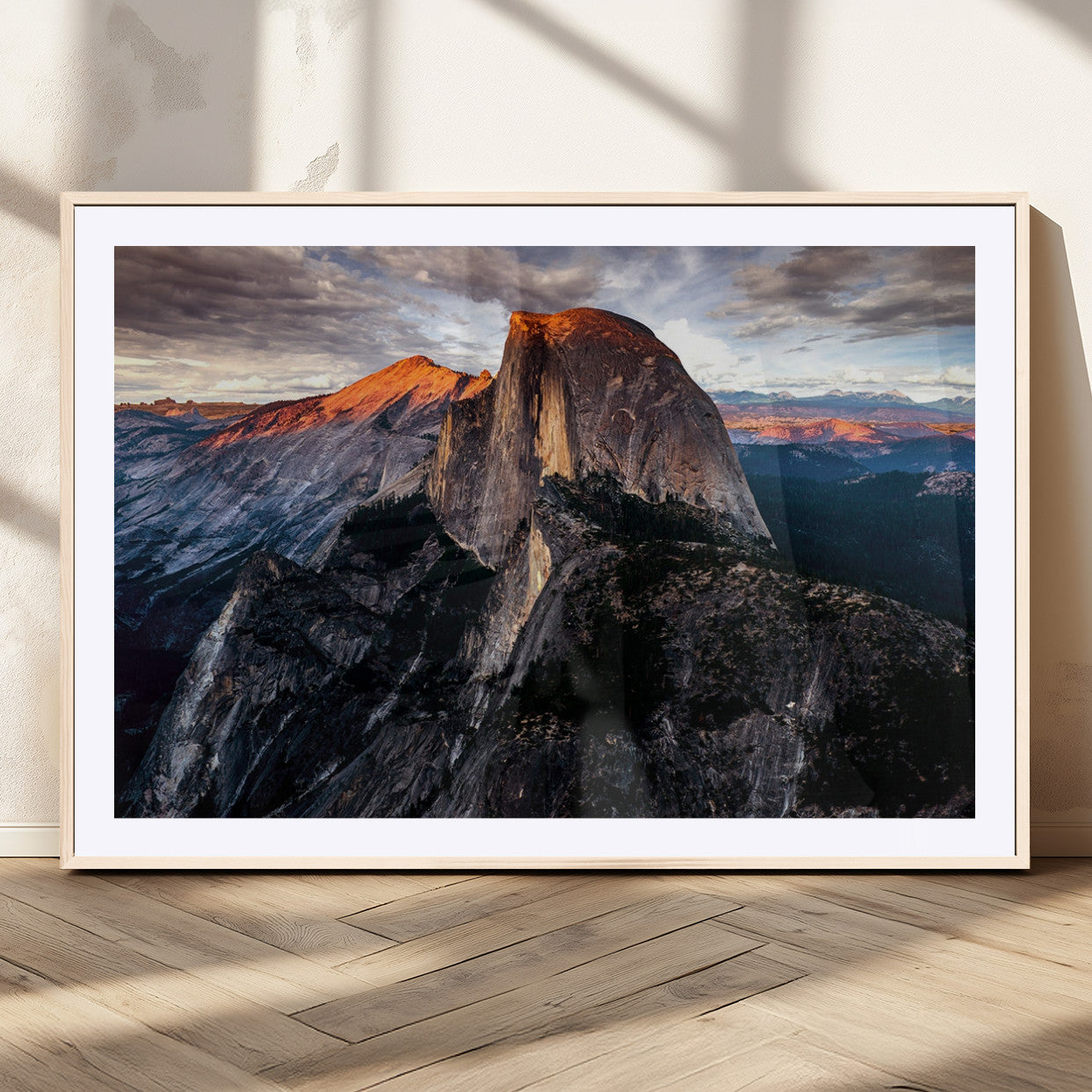 31332-MGC-FP-36x24_Natural-Mountain Landscape Wall Art – Majestic Sunset Rock Formation Canvas Print, Nature Scenic Decor for Living Room, Office, Cabin or