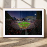 44322-MGC-FP-36x24_Natural-Minute Maid Park Wall Art Canvas Print, Framed Houston Astros Stadium Art Picture Print, Houston Astros Field Perfect Sports Room