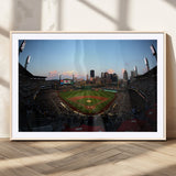 67670-MGV-CV-36X24-PNC Park Stadium Wall Art Canvas Print, Framed Pittsburgh Pirates Stadium Art Picture Print, PNC Park Field Perfect Sport Room