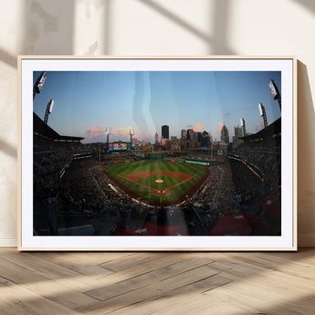 67670-MGV-CV-36X24-PNC Park Stadium Wall Art Canvas Print, Framed Pittsburgh Pirates Stadium Art Picture Print, PNC Park Field Perfect Sport Room
