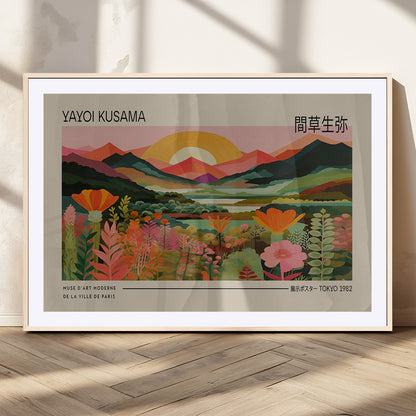 17753-MGC-FP-36x24_Natural-Floral Sunset Landscape Wall Art – Panoramic Nature Canvas Print, Vibrant Botanical Artwork for Living Room, Bedroom, Office, or