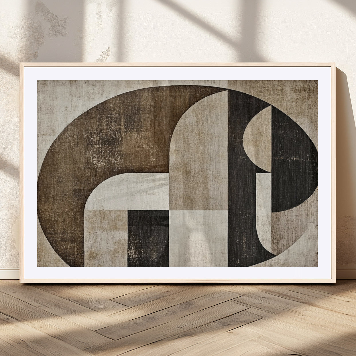 44796-MGV-CV-36X24-Wabi Sabi Wall Art Canvas Print, Framed Geometric Minimalist Art Picture Print, Modern Abstract Perfect Modern Abstract Decor