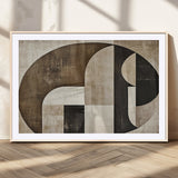 44796-MGV-CV-36X24-Wabi Sabi Wall Art Canvas Print, Framed Geometric Minimalist Art Picture Print, Modern Abstract Perfect Modern Abstract Decor