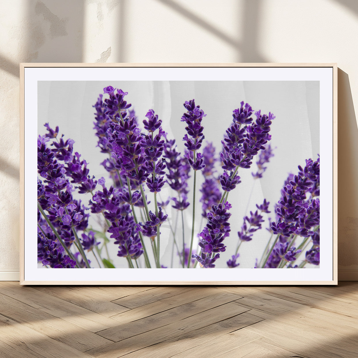 76859-MGV-CV-36X24-Lavender Flower Wall Art – Botanical Canvas Print Featuring Purple Floral Bouquet, Nature Inspired Artwork for Living Room,