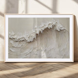 45175-MGC-FP-36x24_Natural-Textured Wave Wall Art Canvas Print, Framed Minimal Seascape Art Picture Print, Elegant Wave Perfect Modern Coastal Decor Artwork