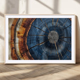 45268471-MGC-FP-36x24_Natural-Rustic Tree Ring Wall Art – Natural Wood Texture Canvas Print, Abstract Tree Stump Farmhouse Decor for Log Cabin, Wooden House or