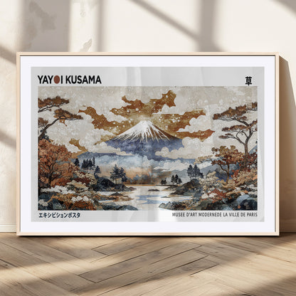 80111817-MGV-CV-36X24-Japanese Landscape Wall Art – Mount Fuji Autumn Canvas Print, Asian Inspired Nature Decor for Living Room, Bedroom, Office or