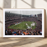 18347149-MGC-FP-36x24_Natural-Soldier Field Wall Art – Chicago Bears Football Stadium Canvas Print, Game Day Sports Decor for Man Cave, Bar, Office, or Living