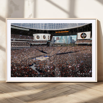 38616413-MGV-CV-36X24-Chicago Dome Stadium Wall Art – Futuristic Basketball Final Four Arena Canvas Print, Modern Sports Fan Decor for Man Cave or