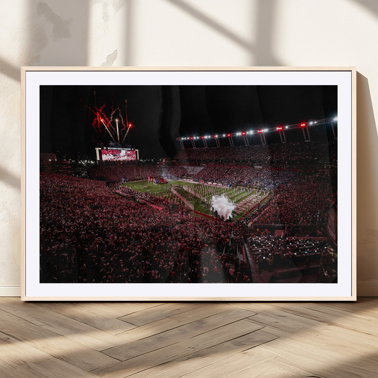 60690191-MGC-FP-36x24_Natural-William Brice Stadium Wall Art – Baseball Artwork Print for Game Room, Basement, Dorm or Office Wall Decor