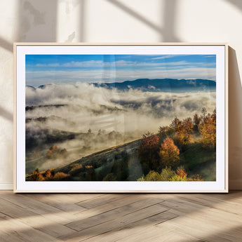 21551192-MGC-FP-36x24_Natural-Landscape Wall Art – Autumn Mountain View Canvas Print, Scenic Nature Photography Decor for Bedroom, Living Room, Office, Cabin or