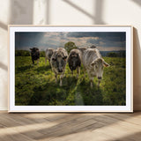 67277447-MGV-CV-36X24-Farmhouse Wall Art – Herd of Cows Canvas Print, Rustic Country Pasture Photography Decor for Bedroom, Living Room, Office, Ranch,