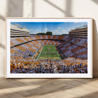 77097951-MGC-FP-36x24_Natural-Neyland Stadium Wall Art – Panoramic Tennessee Volunteers Football Field Canvas Print, Game Day Decor for Office, Man Cave, Living
