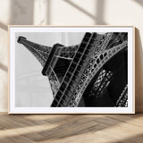 89033-MGC-FP-36x24_Natural-Eiffel Tower Wall Art – Dramatic Black and White Architectural Canvas Print, Modern Paris Decor for Office, Living Room or
