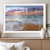53006-MGV-CV-36X24-Ocean Beach Sunset Wall Art – Vibrant Seascape Canvas Print, Coastal Home Decor for Living Room, Bedroom, Office or Beach House