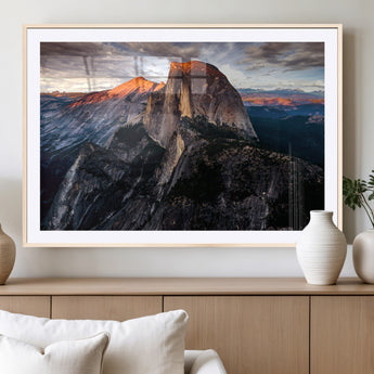 31332-MGV-CV-36X24-Mountain Landscape Wall Art – Majestic Sunset Rock Formation Canvas Print, Nature Scenic Decor for Living Room, Office, Cabin or