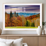 58007-MGC-FP-36x24_Natural-Autumn Mountain Landscape Wall Art – Stunning Fall Forest Canvas Print, Cozy Nature Decor for Home or Office