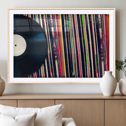 45029-MGV-CV-36X24-Misty Pine Forest Wall Art – Black and White Landscape Canvas Print, Foggy Trees Nature Photography, Modern Minimalist Decor for