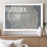 25547-MGV-CV-36X24-Tree Ring Wall Art Canvas Print, Framed Linocut Tree Ring Art Picture Print, Wood Texture Perfect Minimalist Farmhouse Decor