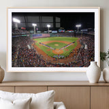 47365-MGC-FP-36x24_Natural-Fenway Park Stadium Wall Art Canvas Print, Framed Boston Baseball Stadium Art Picture Print, MLB Stadium Field Perfect Sport Room