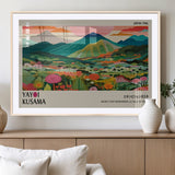 54215-MGV-CV-36X24-Yayoi Kusama Wall Art – Panoramic Japanese Landscape Canvas Print, Modern Abstract Nature Decor for Office, Bedroom or Living Room