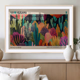 45711-MGV-CV-36X24-Yayoi Kusama Wall Art Canvas Print, Framed Abstract Yayoi Kusama Art Picture Print, Japanese Wabi Sabi Perfect Modern Abstract