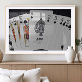 56787-MGC-FP-36x24_Natural-Playing Cards – Classic Poker Deck with Spades, Standard Size Durable Casino Quality Card Set for Magic Tricks, Blackjack, Bridge,