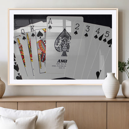 56787-MGC-FP-36x24_Natural-Playing Cards – Classic Poker Deck with Spades, Standard Size Durable Casino Quality Card Set for Magic Tricks, Blackjack, Bridge,