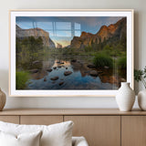 55893831-MGC-FP-36x24_Natural-Yosemite Valley Wall Art Canvas Print, Framed El Capitan Art Picture Print, Sierra Landspace Perfect Rustic Nature Decor Artwork