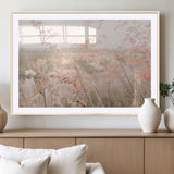 79164340-MGV-CV-36X24-Pastel Grasses Wall Art Canvas Print, Framed Soft Meadow Art Picture Print, Field in Breeze Perfect Pastel Minimal Decor Artwork