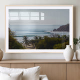 88336640-MGC-FP-36x24_Natural-Tropical Beach Scene Wall Art Canvas Print, Framed Coastal Photography Art Picture Print, Ocean Horizon Art Perfect Coastal Boho