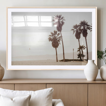 48255923-MGV-CV-36X24-Coastal Light Wall Art Canvas Print, Framed Relaxing Shoreline Art Picture Print, Minimalist Ocean Perfect Tropical Serenity Decor