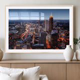 81886632-MGV-CV-36X24-Atlanta Skyline Wall Art – Vibrant City Lights Canvas Print, Modern Urban Cityscape Decor for Living Room, Office, or Apartment