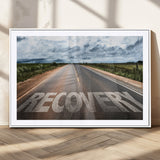 50743-MGV-CV-36X24-Healing Road Wall Art – Motivational Highway Canvas Print, Inspirational Journey Decor for Office, Gym or Living Room