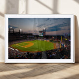 17415-MGC-FP-36x24_White-Philadelphia Phillies Stadium Wall Art Canvas Print, Framed Citizens Bank Park Art Picture Print, Phillies Stadium Field Perfect