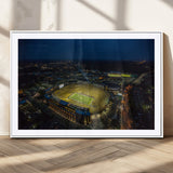 52519-MGC-FP-36x24_White-Michigan Football Stadium Wall Art Canvas Print, Framed Michigan Stadium Art Picture Print, Michigan Wolverines Field Perfect