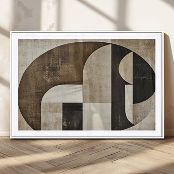 44796-MGC-FP-36x24_White-Wabi Sabi Wall Art Canvas Print, Framed Geometric Minimalist Art Picture Print, Modern Abstract Perfect Modern Abstract Decor