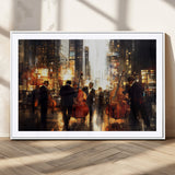 58782-MGV-CV-36X24-Jazz Musicians Cityscape Wall Art – Vibrant Urban Night Canvas Print, Elegant Music Themed Decor for Living Room, Office, or Music