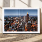 25096967-MGV-CV-36X24-Atlanta Skyline Wall Art – Vibrant Cityscape Canvas Print, Modern Night Lights Urban Decor for Office, Living Room, or Apartment