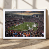 87578930-MGV-CV-36X24-Soldier Field Wall Art – Chicago Bears Football Stadium Sunset Canvas Print, Game Day Sports Decor for Man Cave, Bar, Office, or