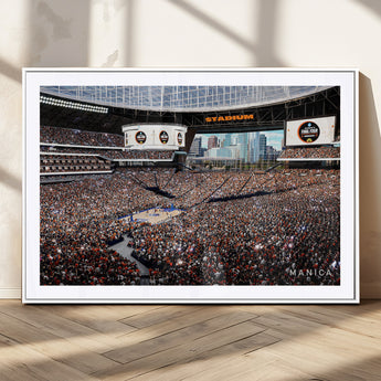 38616413-MGV-CV-36X24-Chicago Dome Stadium Wall Art – Futuristic Basketball Final Four Arena Canvas Print, Modern Sports Fan Decor for Man Cave or