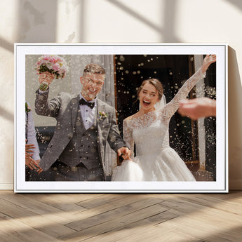 CSTM914-MGV-CV-36X24-Framed Create Your Canvas Print - Personalized Wall Art for Home Decor Wall Art Print, Create Your Own Photo Canvas Print