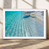 68127042-MGC-FP-36x24_White-Beach Wall Art – Tropical Ocean Canvas Print, Clear Water and White Sand Photography Decor for Bedroom, Living Room, Office,