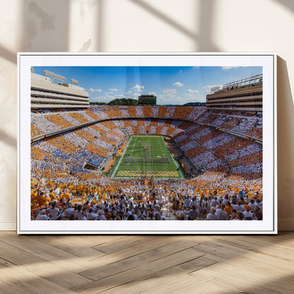 77097951-MGC-FP-36x24_White-Neyland Stadium Wall Art – Panoramic Tennessee Volunteers Football Field Canvas Print, Game Day Decor for Office, Man Cave, Living